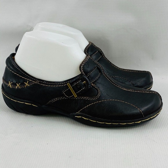 Womens 7.5M Naturalizer Pursue Oxford Dark Brown Leather Slip On Shoe N5 Comfort - Picture 2 of 10